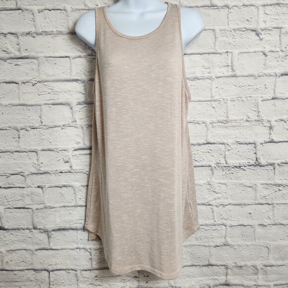 Mossimo Top Womens Size XL Sleeveless Top Rose Gold color with hint of metallic - Picture 1 of 14